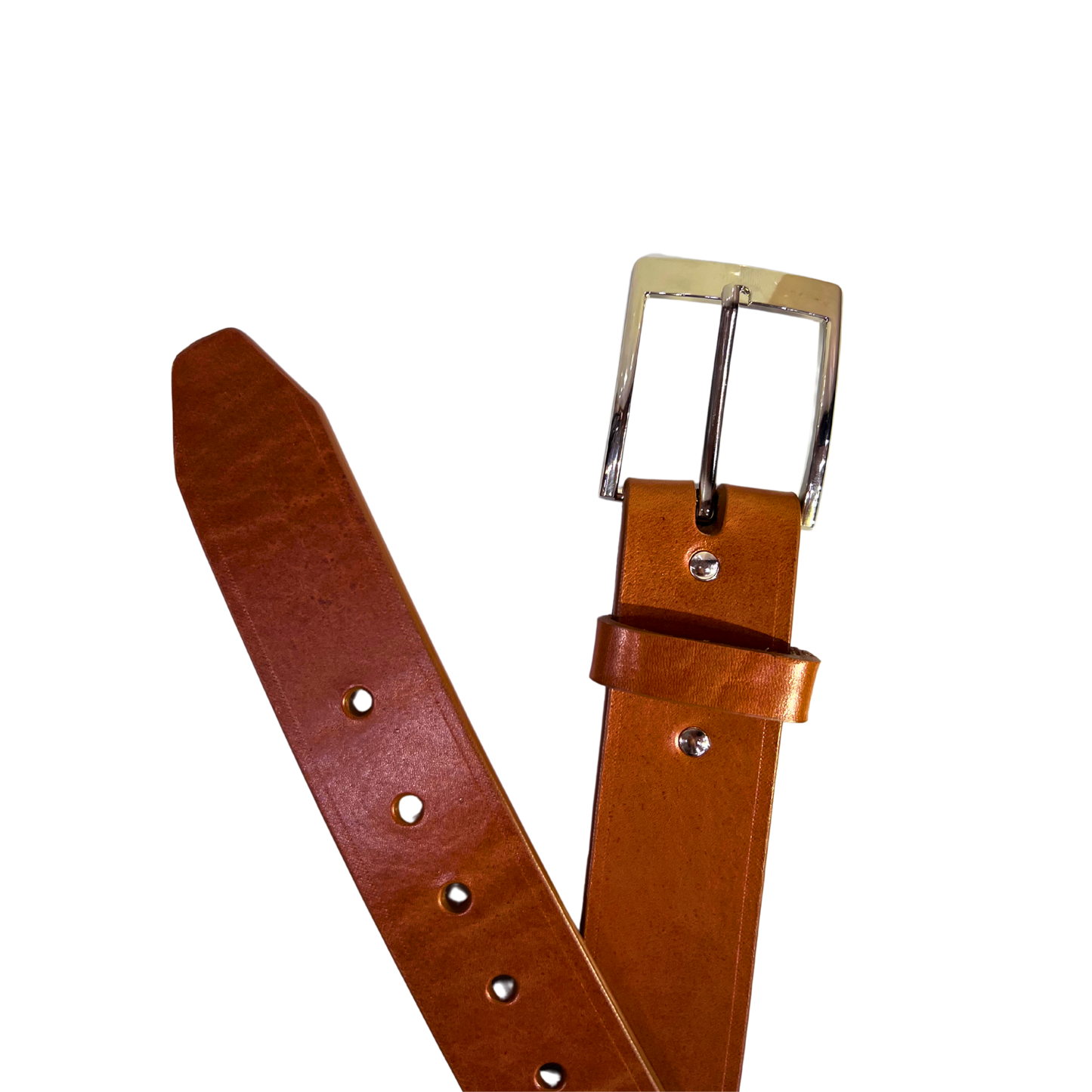 Cinturon casual en piel genuina para caballero modelo #1940 Miel 40mm