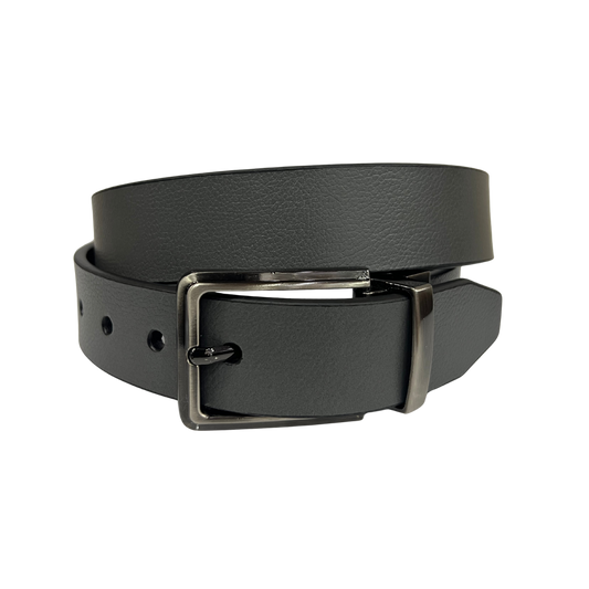 Cinturon casual en piel genuina para caballero doble vista modelo #1000 Gris 35mm