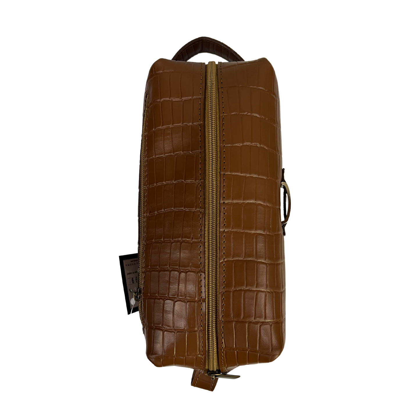 Bolsa de viaje en piel genuina color miel para dama y/o caballero modelo #0006