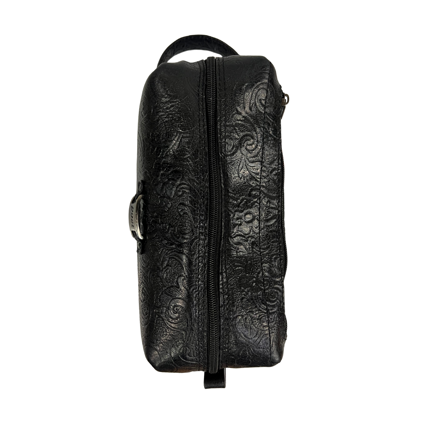 Bolsa de viaje en piel genuina color negro para dama y/o caballero modelo #0012