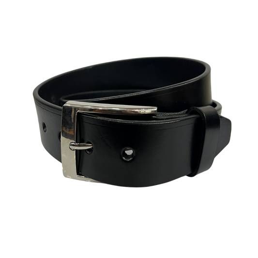 Cinturon casual en piel genuina para caballero modelo #2125 Negro 45mm