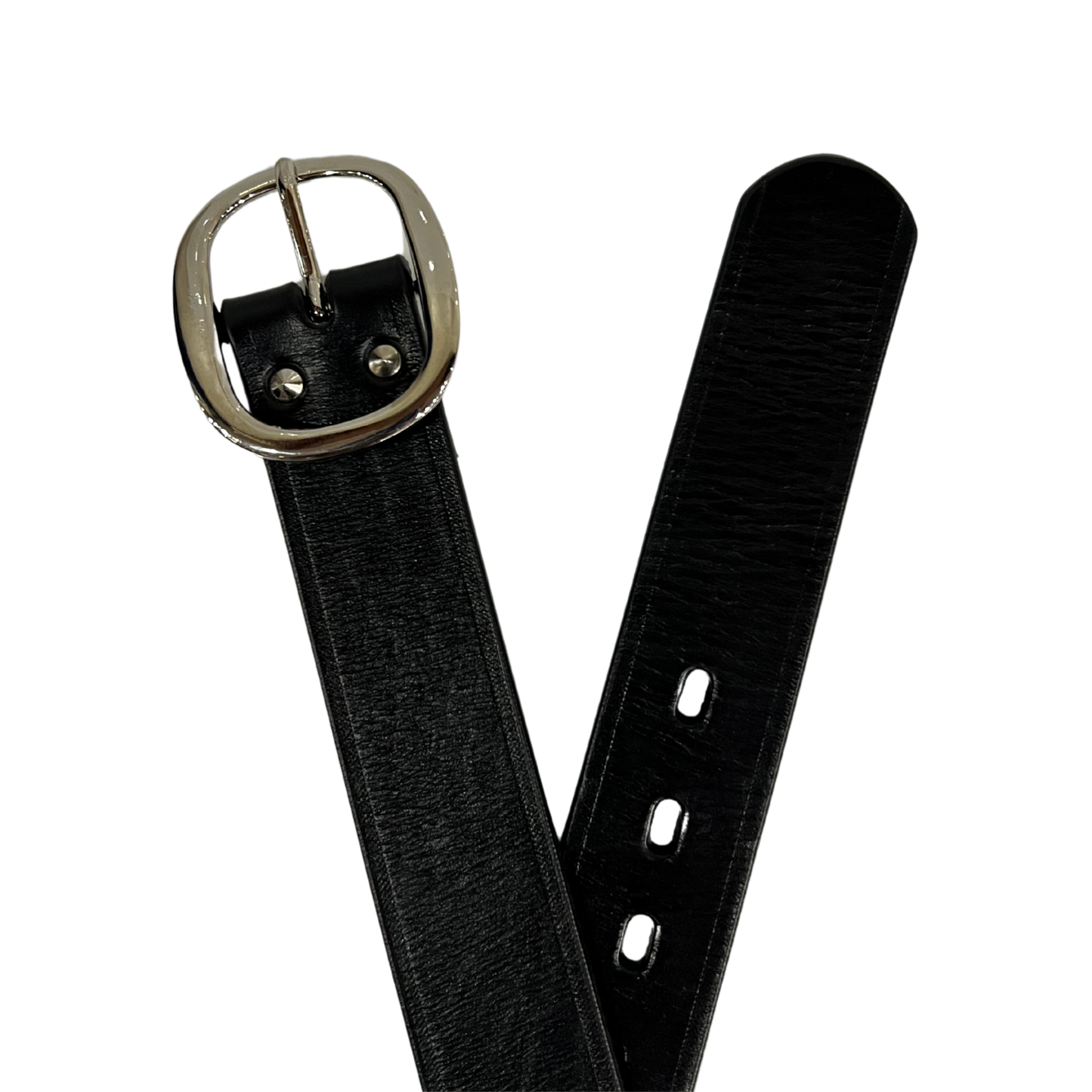 Cinturon casual en piel genuina para dama modelo #3026 Negro 40mm