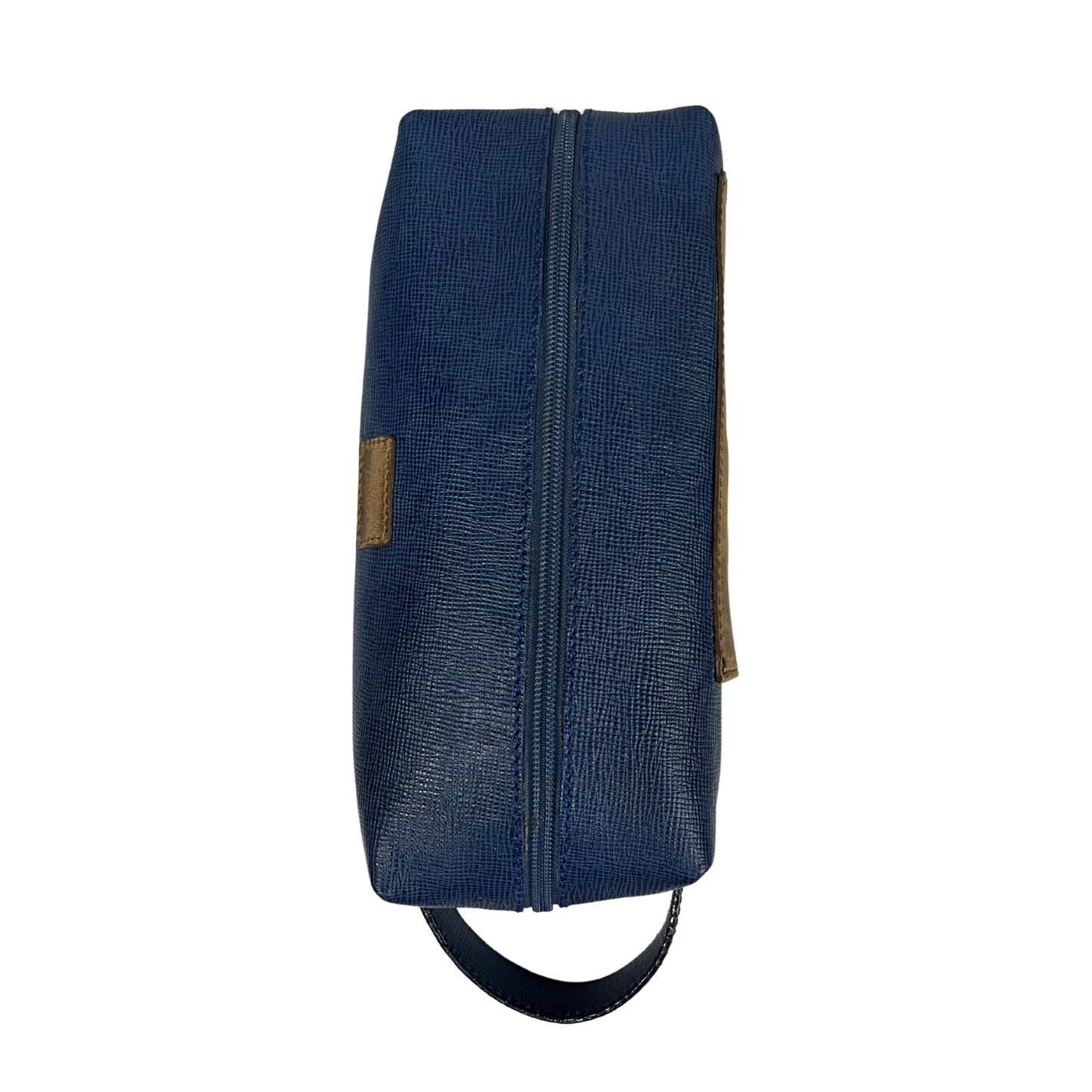 Bolsa de viaje en piel genuina color azul marino para dama y/o caballero modelo #0002