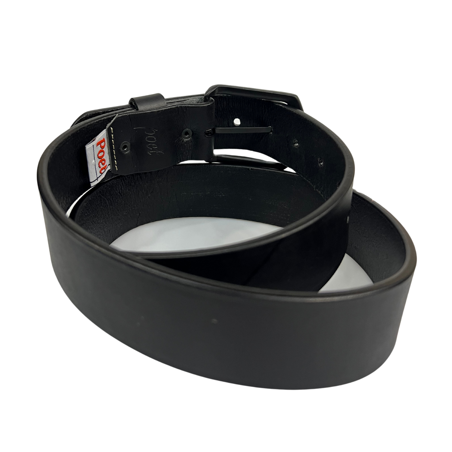 Cinturon casual en piel genuina para caballero modelo #1923 Negro 40mm