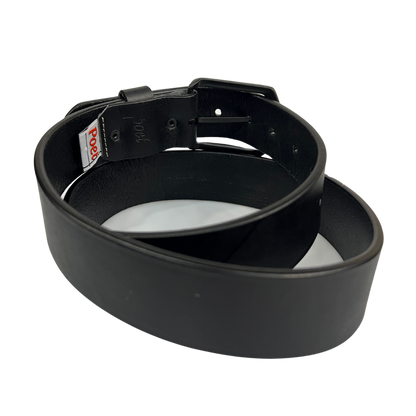 Cinturon casual en piel genuina para caballero modelo #1923 Negro 40mm