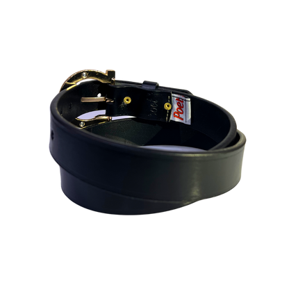 Cinturon casual en piel genuina para dama modelo #3039 Negro 30mm
