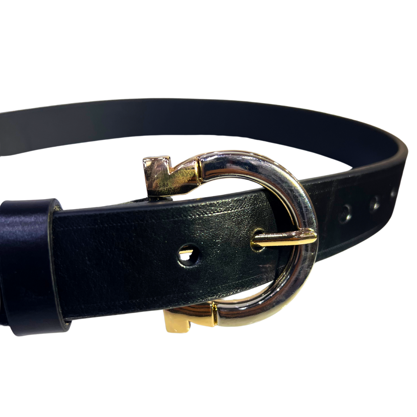Cinturon casual en piel genuina para dama modelo #3039 Negro 30mm