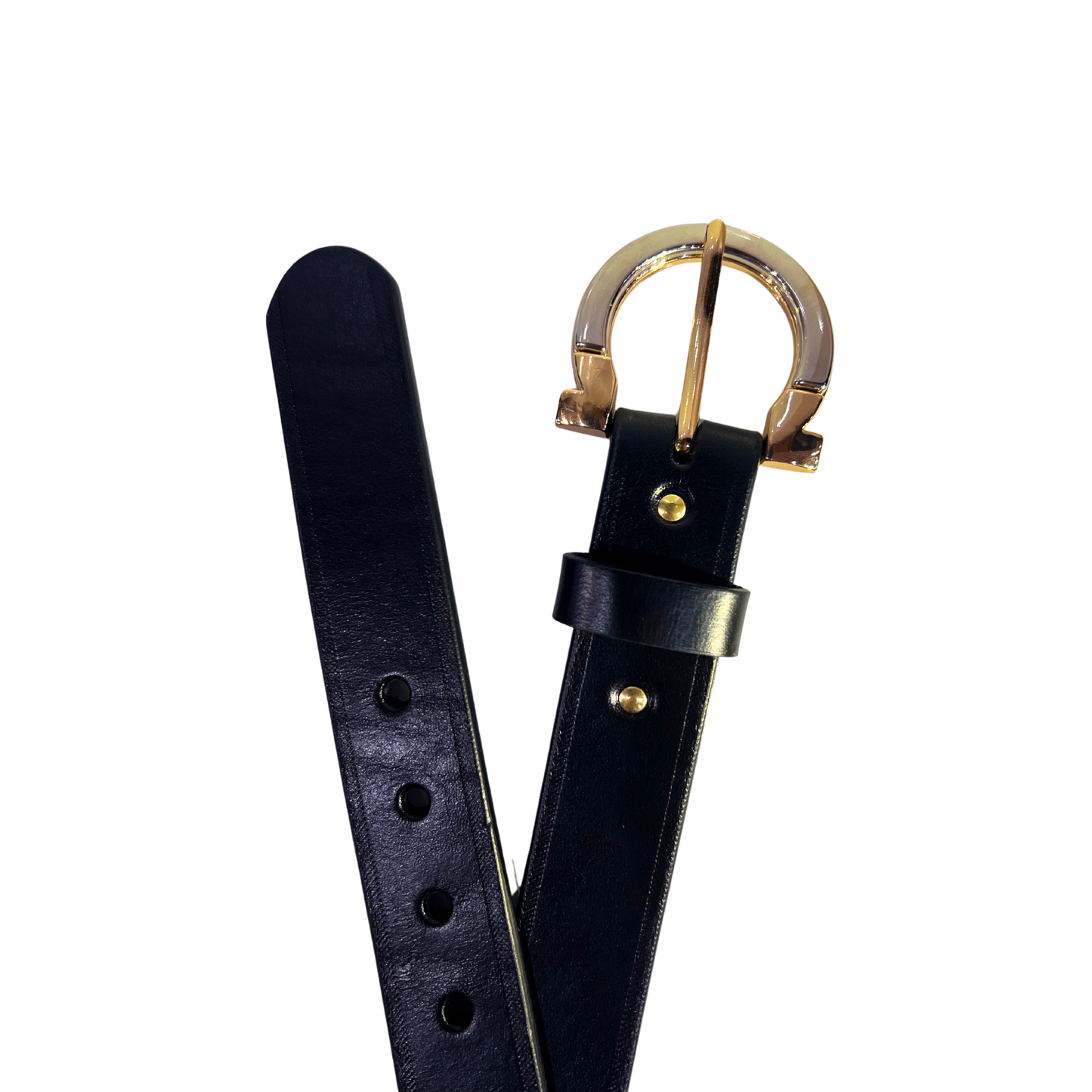 Cinturon casual en piel genuina para dama modelo #3039 Negro 30mm