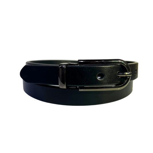 Cinturon casual en piel genuina para dama modelo #3020 Negro 20mm