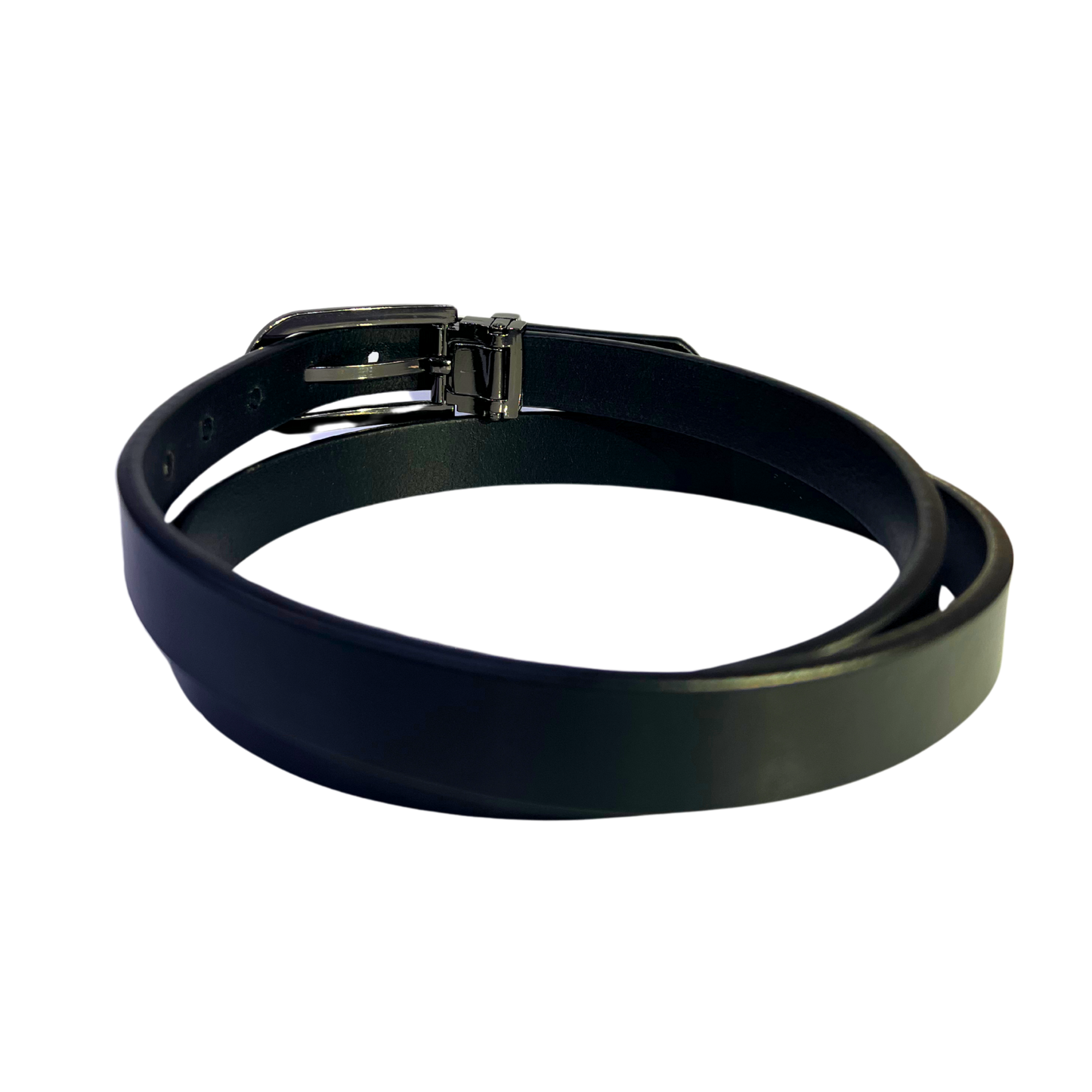 Cinturon casual en piel genuina para dama modelo #3020 Negro 20mm