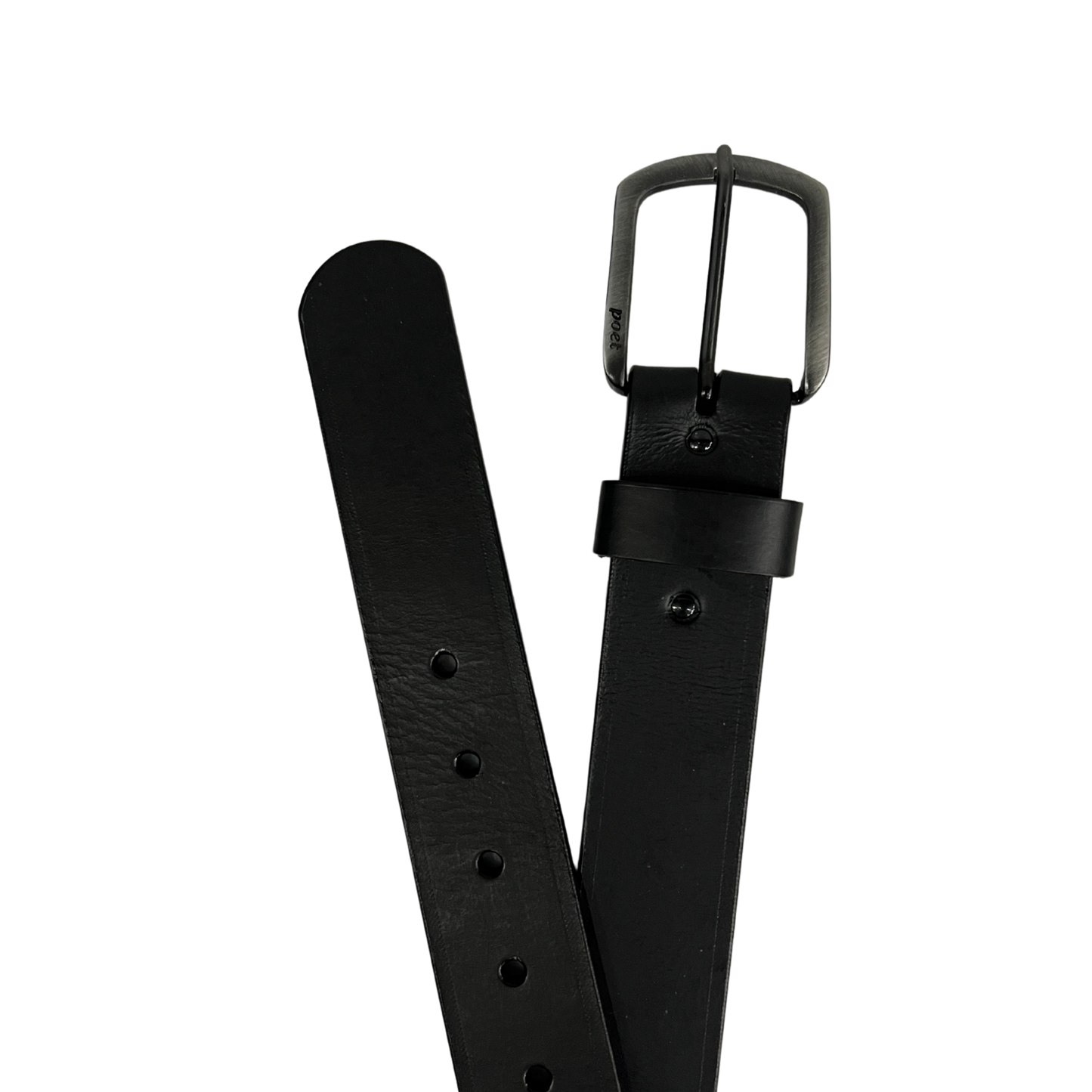 Cinturon casual en piel genuina para caballero modelo #1923 Negro 40mm
