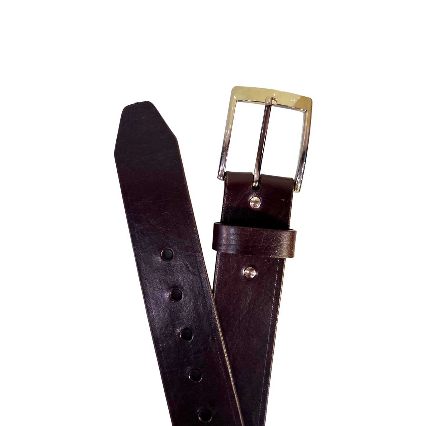 Cinturon casual en piel genuina para caballero modelo #2125 Cafe oscuro 45mm