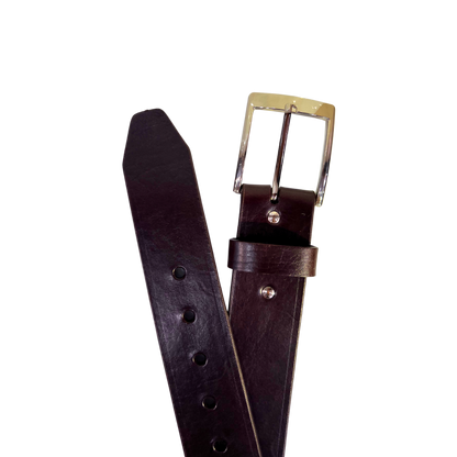 Cinturon casual en piel genuina para caballero modelo #2125 Cafe oscuro 45mm