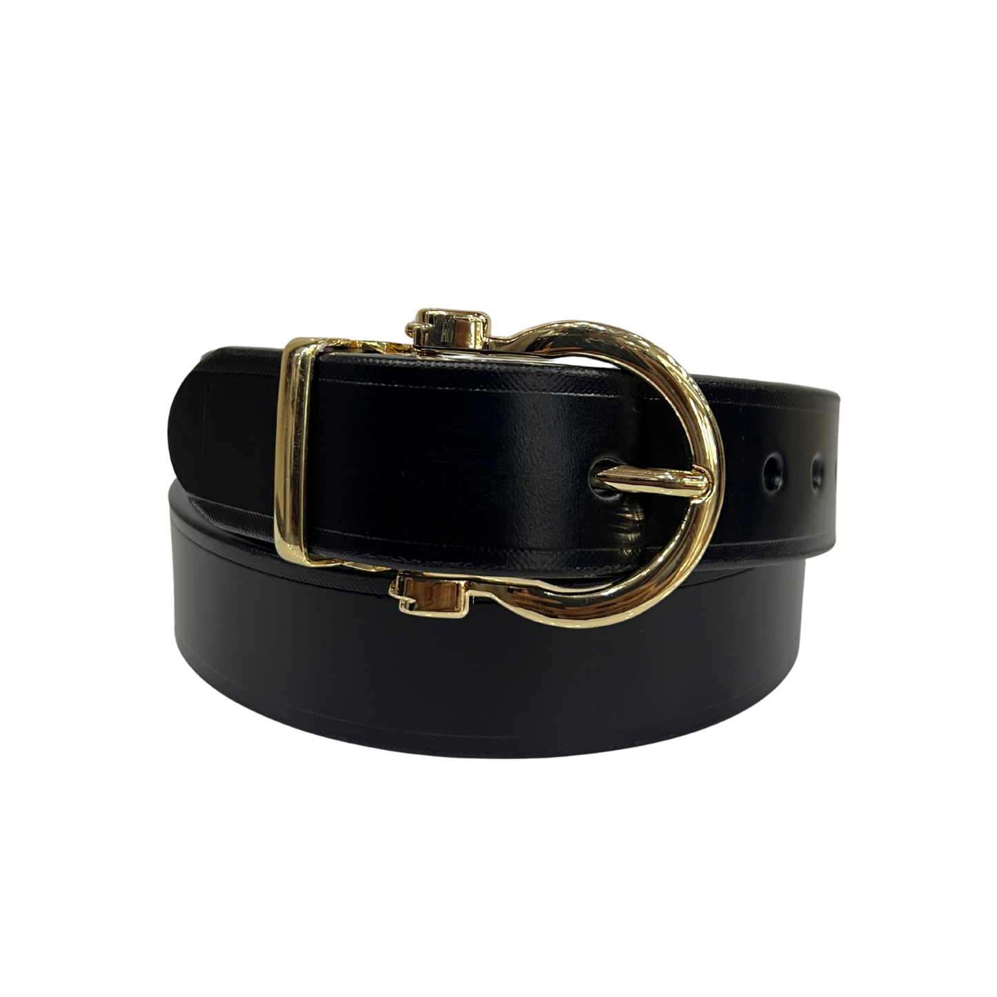 Cinturon casual en piel genuina para dama modelo #3080 Negro 35mm