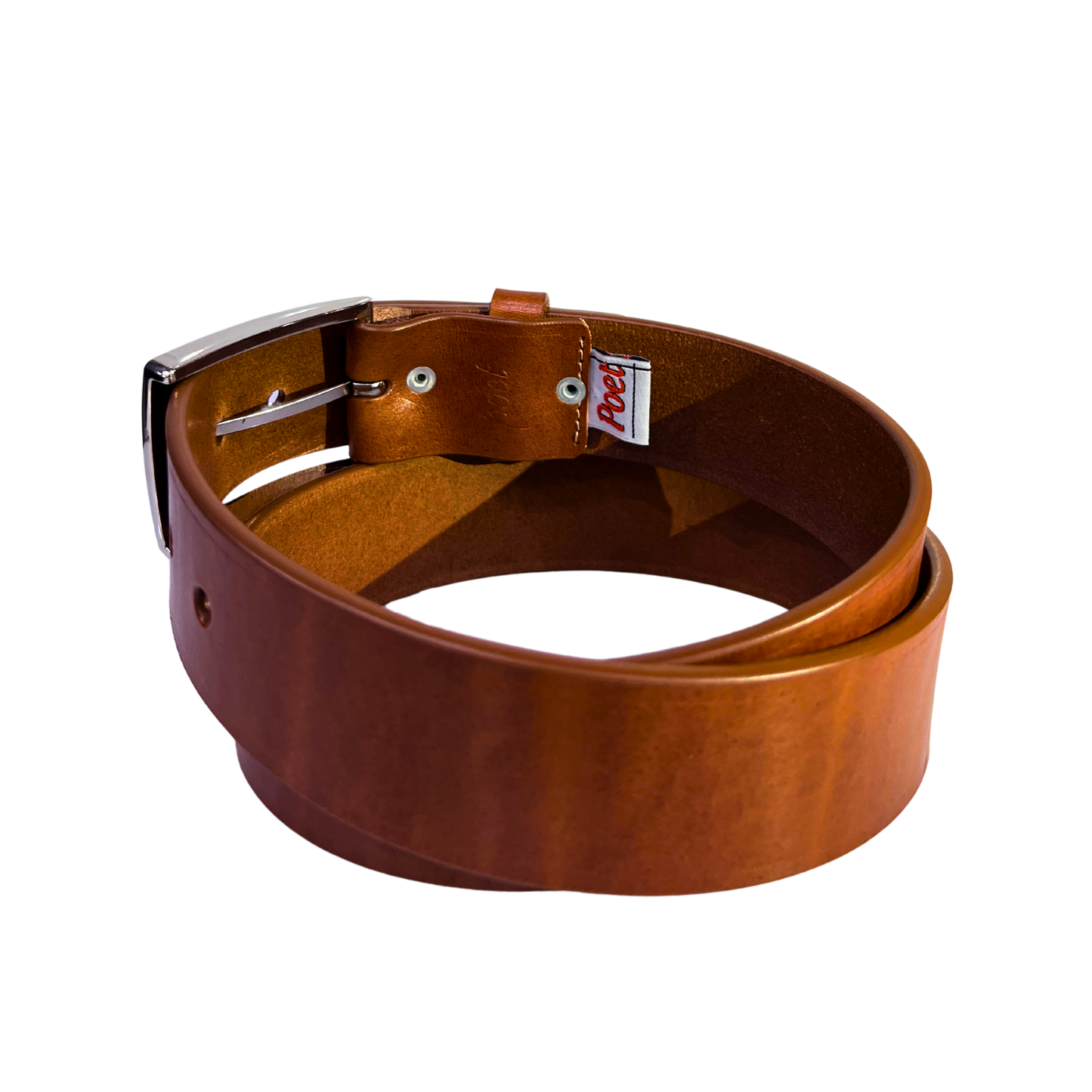 Cinturon casual en piel genuina para caballero modelo #1940 Miel 40mm