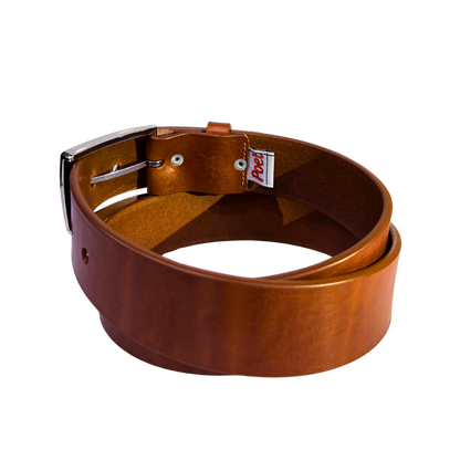 Cinturon casual en piel genuina para caballero modelo #1940 Miel 40mm