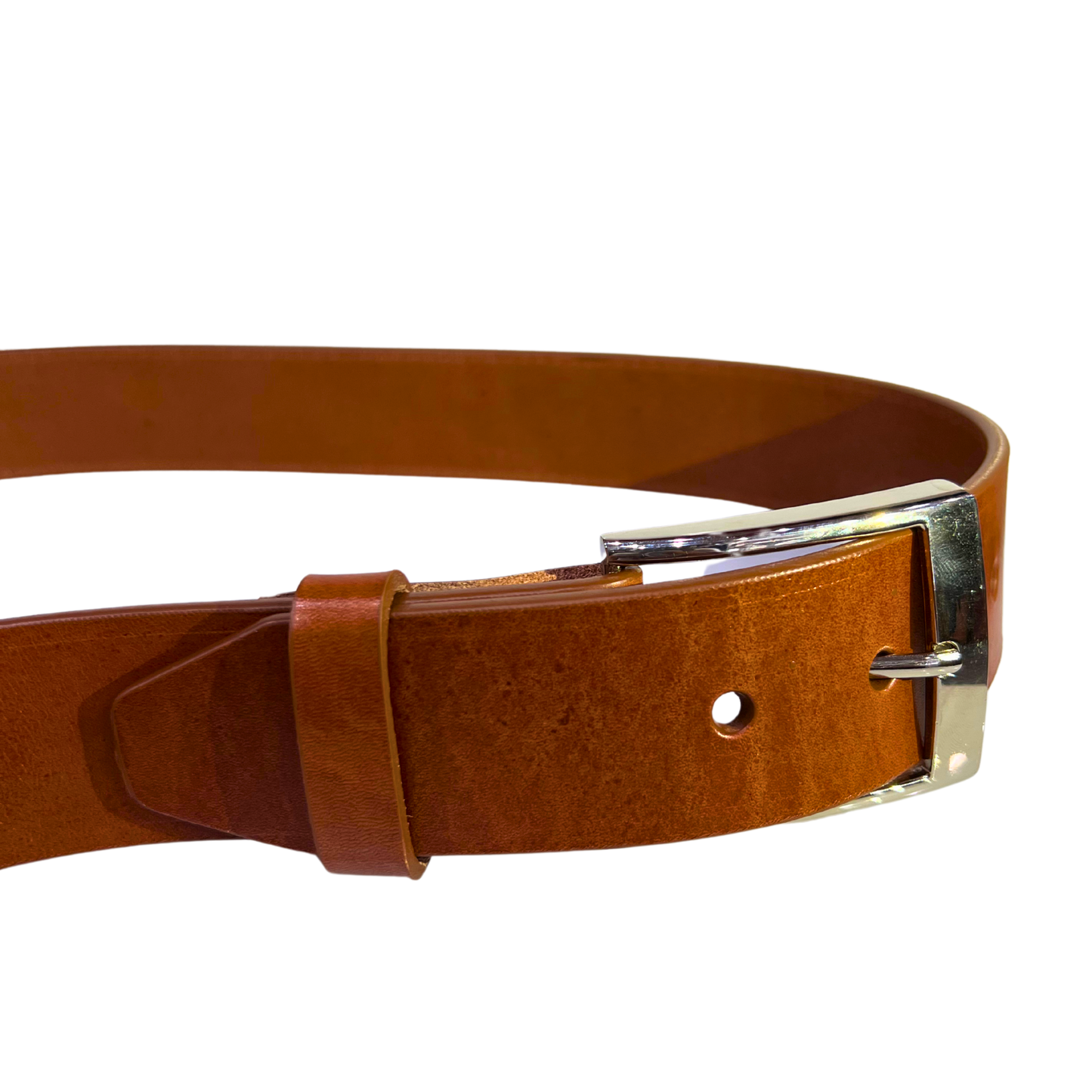 Cinturon casual en piel genuina para caballero modelo #1940 Miel 40mm