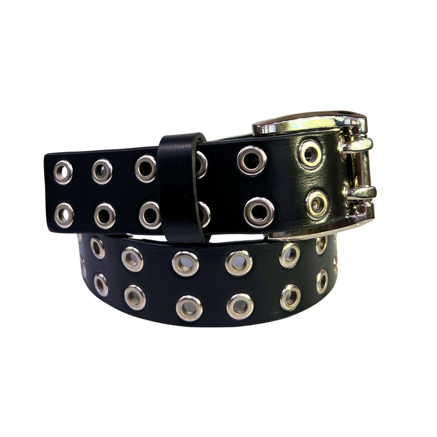 Cinturon casual en piel genuina para caballero modelo #5016 Negro 40mm