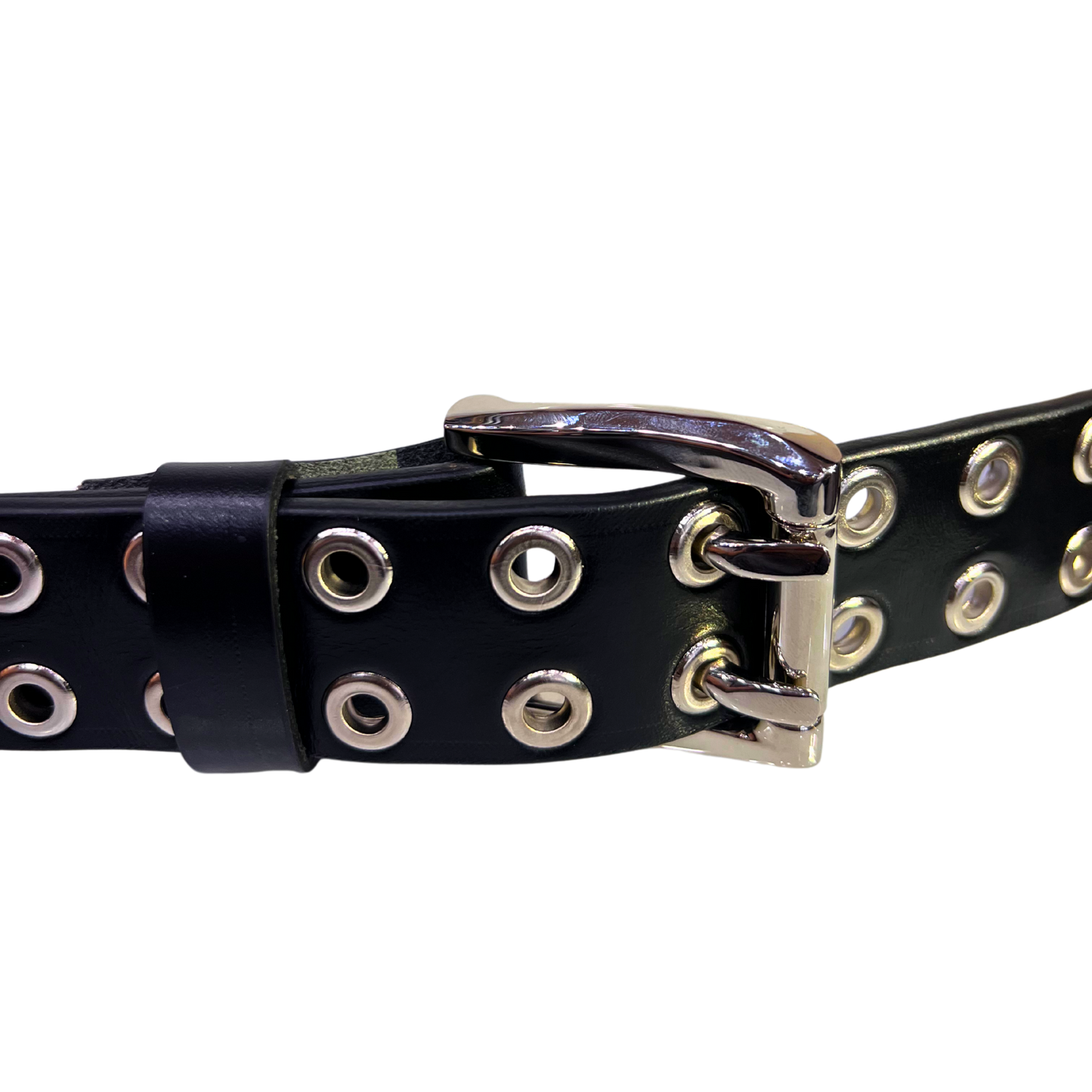 Cinturon casual en piel genuina para caballero modelo #5016 Negro 40mm