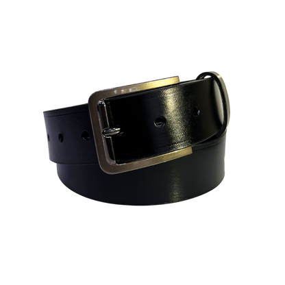 Cinturon casual en piel genuina para caballero modelo #2132 Negro 40mm