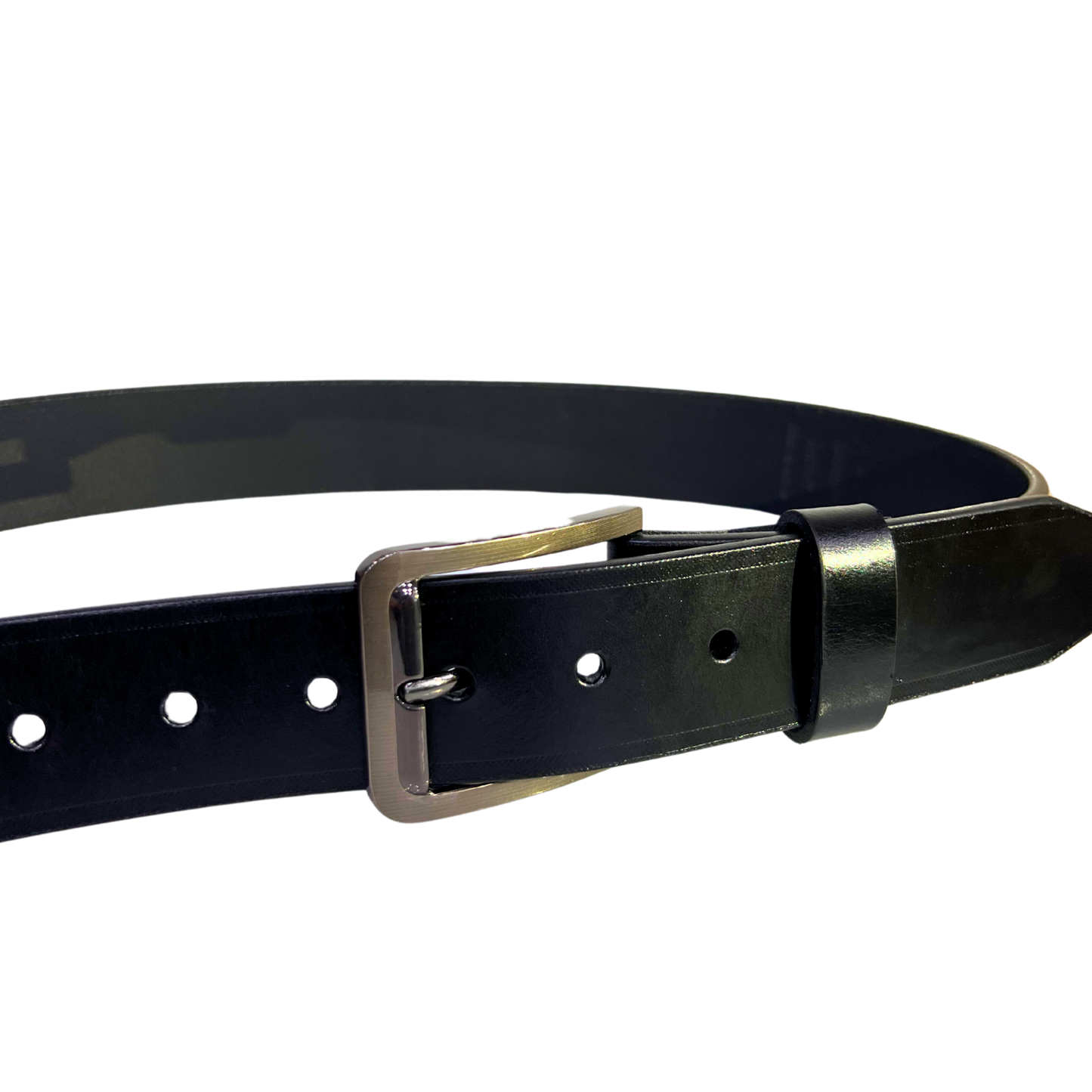 Cinturon casual en piel genuina para caballero modelo #2132 Negro 40mm