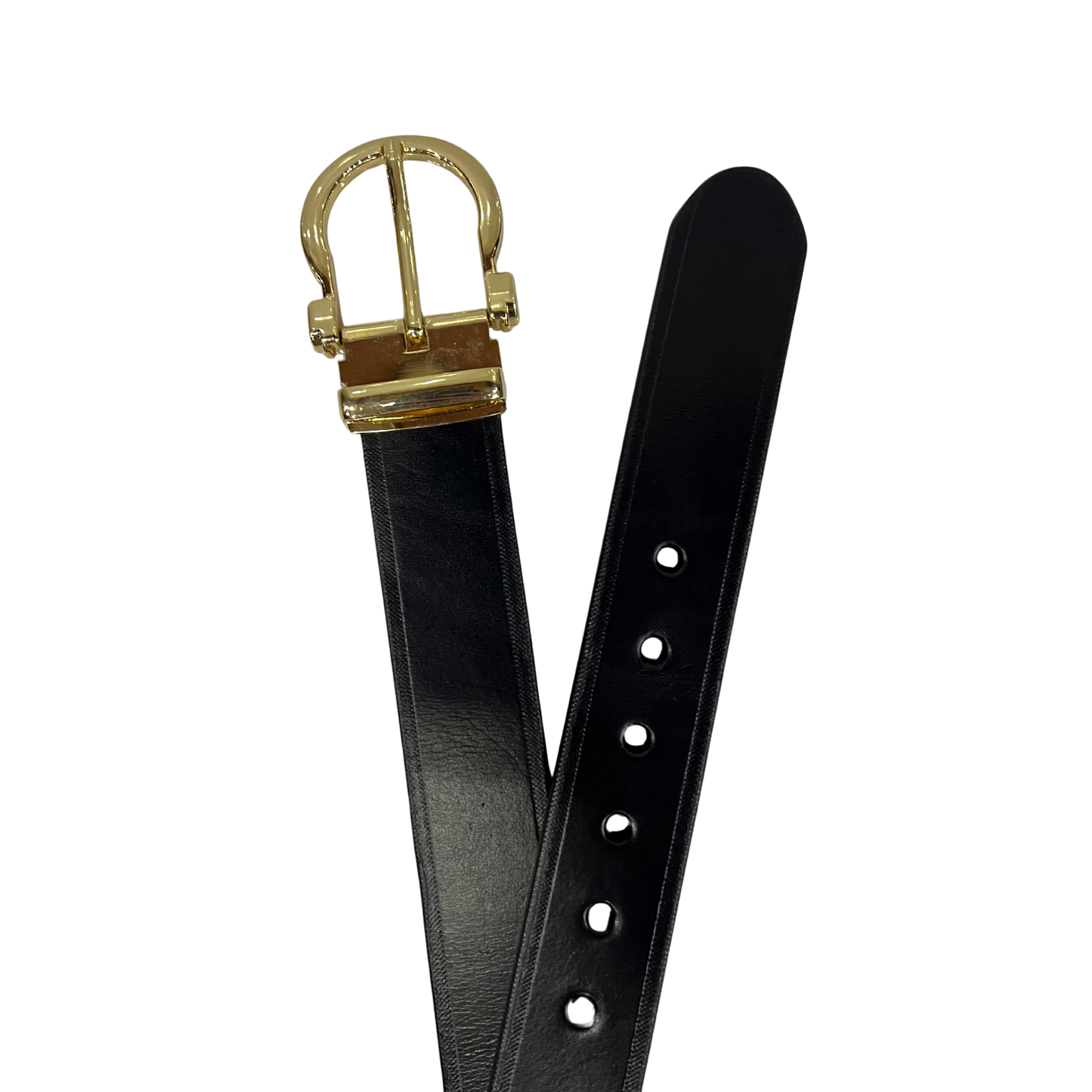 Cinturon casual en piel genuina para dama modelo #3080 Negro 35mm
