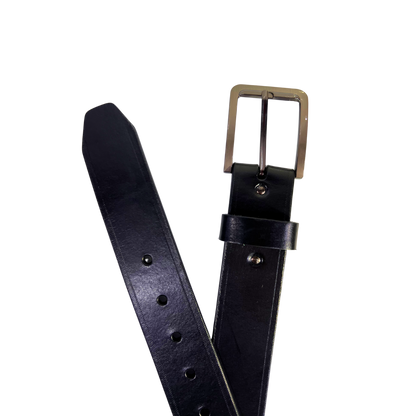 Cinturon casual en piel genuina para caballero modelo #2132 Negro 40mm