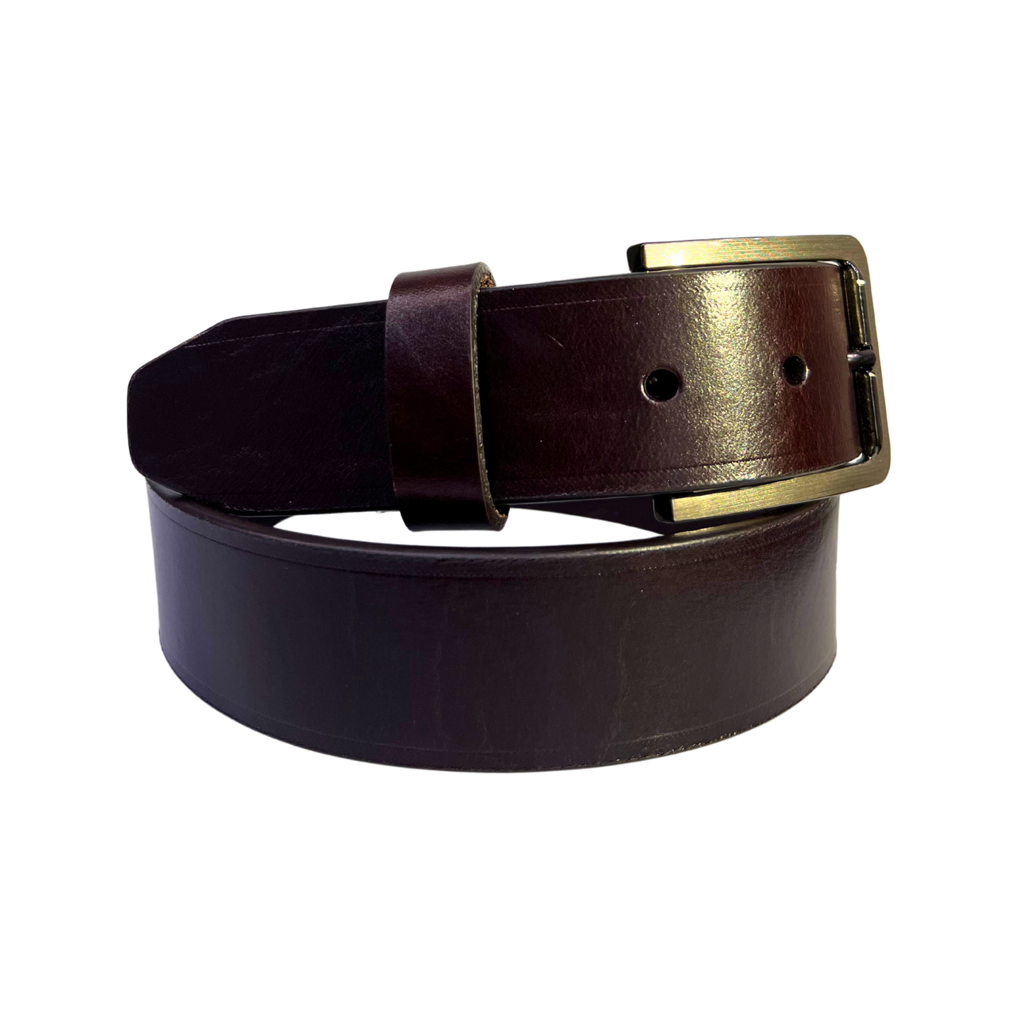 Cinturon casual en piel genuina para caballero modelo #2132 Cafe oscuro 40mm