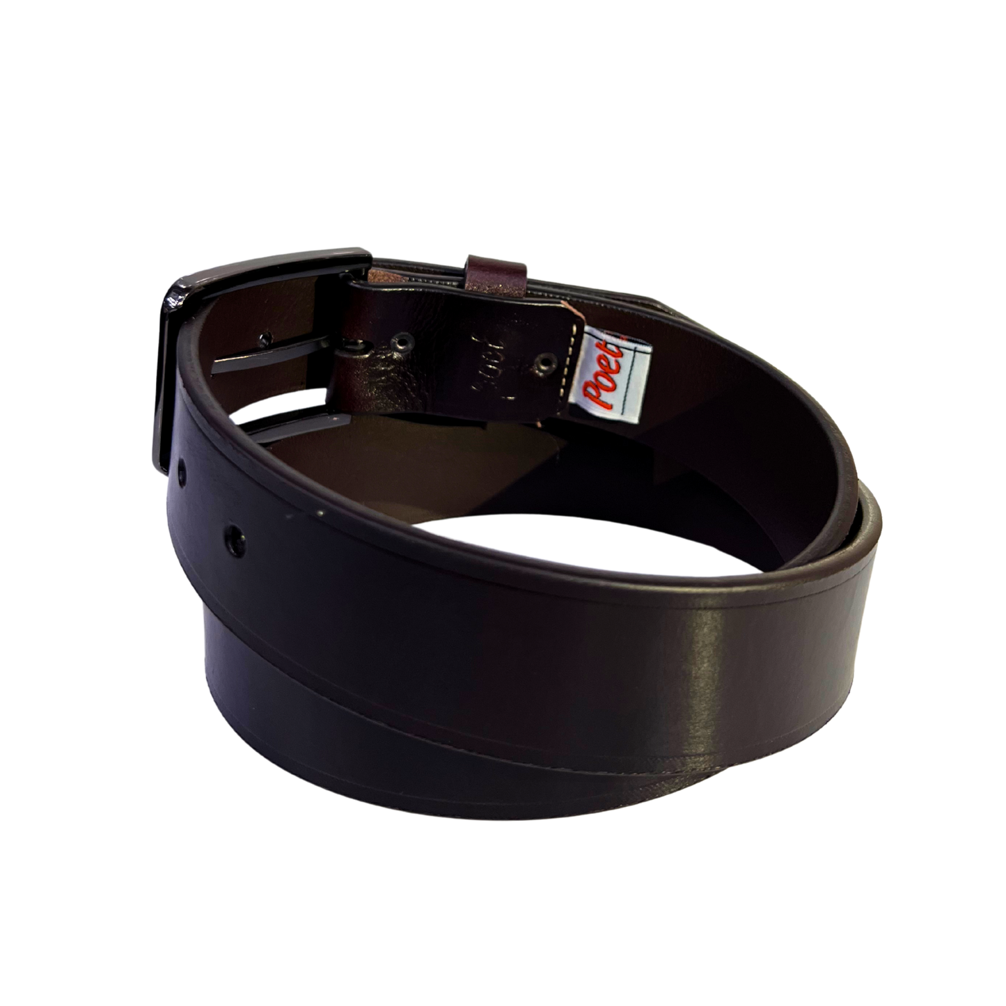 Cinturon casual en piel genuina para caballero modelo #2132 Cafe oscuro 40mm