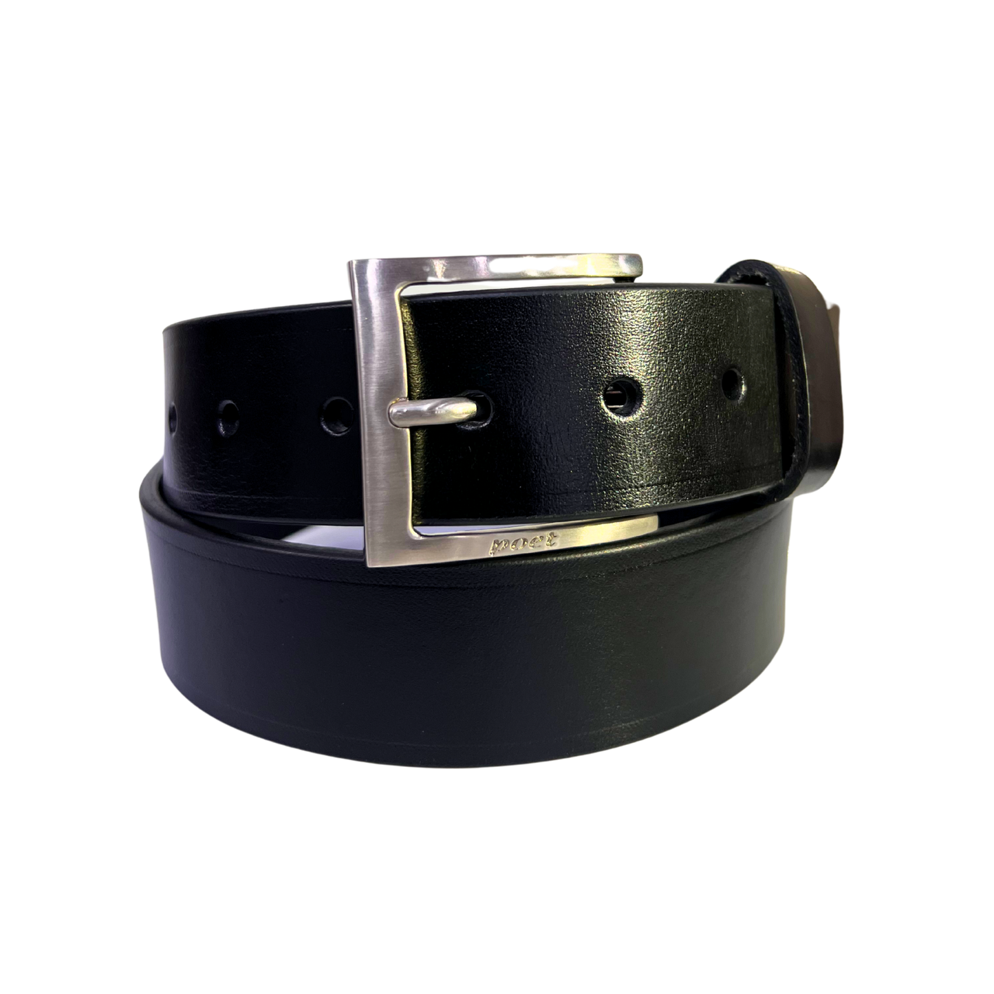 Cinturon casual en piel genuina para caballero modelo #1940 Negro 40mm