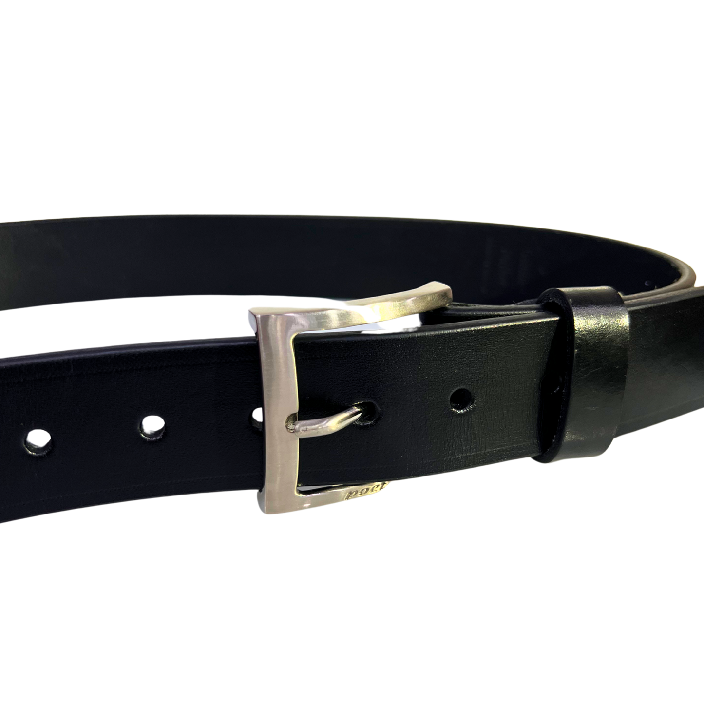 Cinturon casual en piel genuina para caballero modelo #1940 Negro 40mm