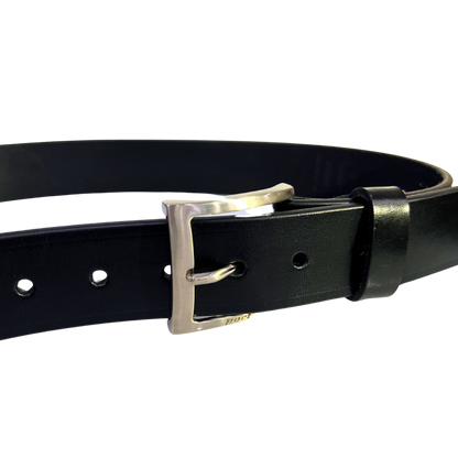 Cinturon casual en piel genuina para caballero modelo #1940 Negro 40mm