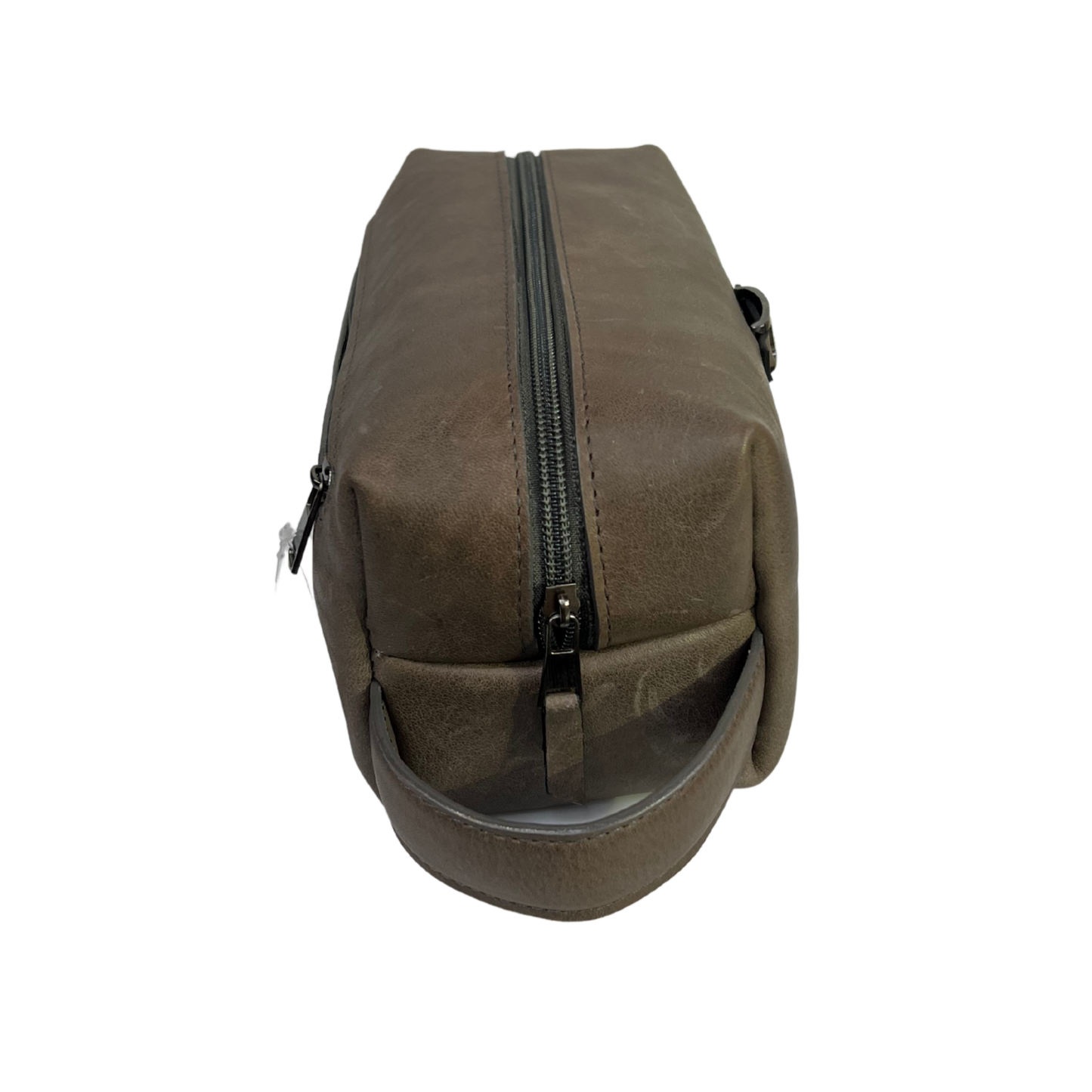 Bolsa de viaje en piel genuina color gris para dama y/o caballero modelo #0004