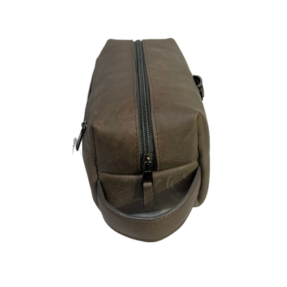 Bolsa de viaje en piel genuina color gris para dama y/o caballero modelo #0004