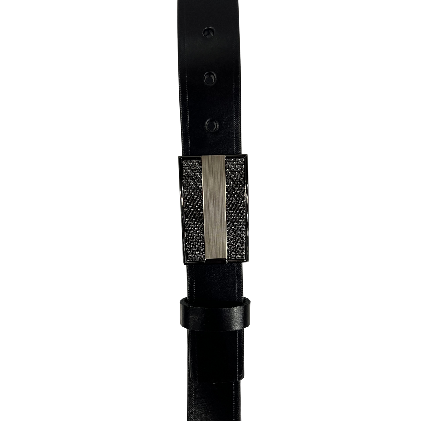 Cinturon casual en piel genuina para caballero modelo #4065 Negro 35mm