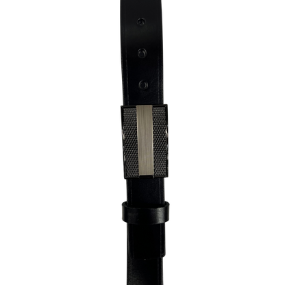 Cinturon casual en piel genuina para caballero modelo #4065 Negro 35mm