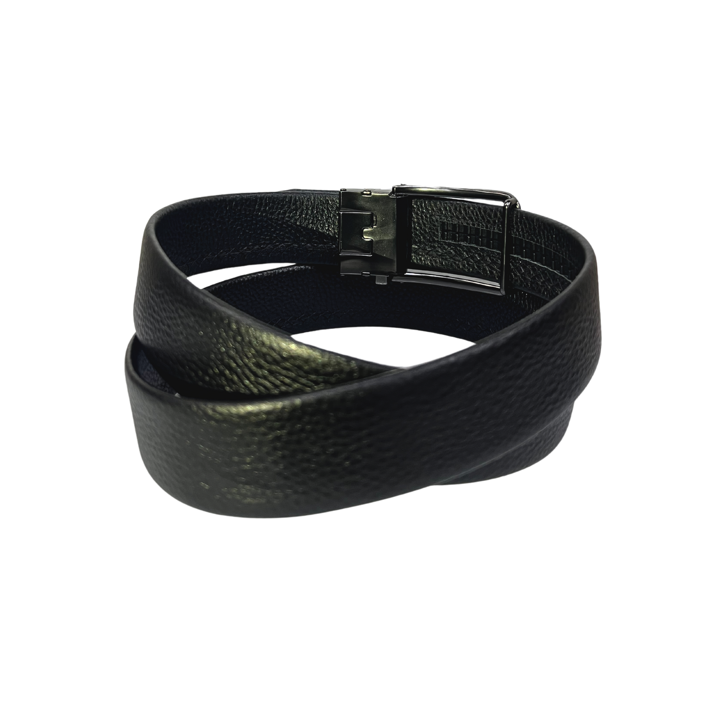Cinturon de vestir en piel genuina para caballero modelo #2000 Negro 35mm