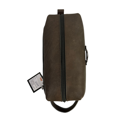 Bolsa de viaje en piel genuina color gris para dama y/o caballero modelo #0004