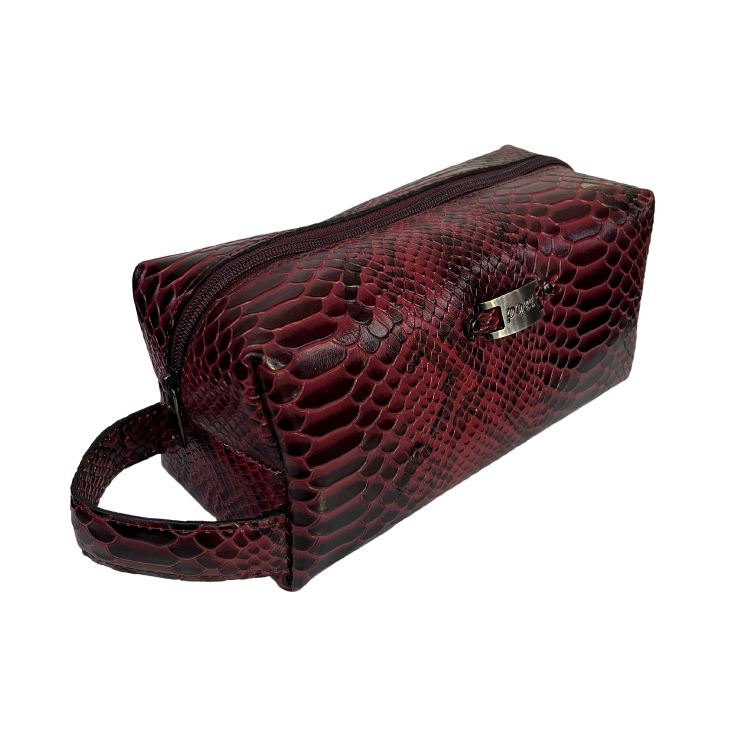 Bolsa de viaje en piel genuina color tinto para dama y/o caballero modelo #0005 (edicion especial)