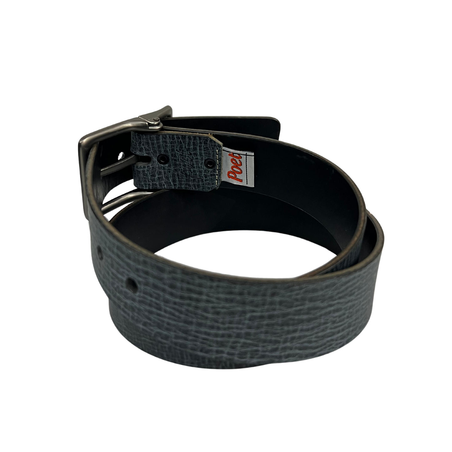 Cinturon casual en piel genuina para caballero modelo #2062 Gris 40mm