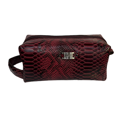 Bolsa de viaje en piel genuina color tinto para dama y/o caballero modelo #0005 (edicion especial)