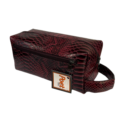 Bolsa de viaje en piel genuina color tinto para dama y/o caballero modelo #0005 (edicion especial)