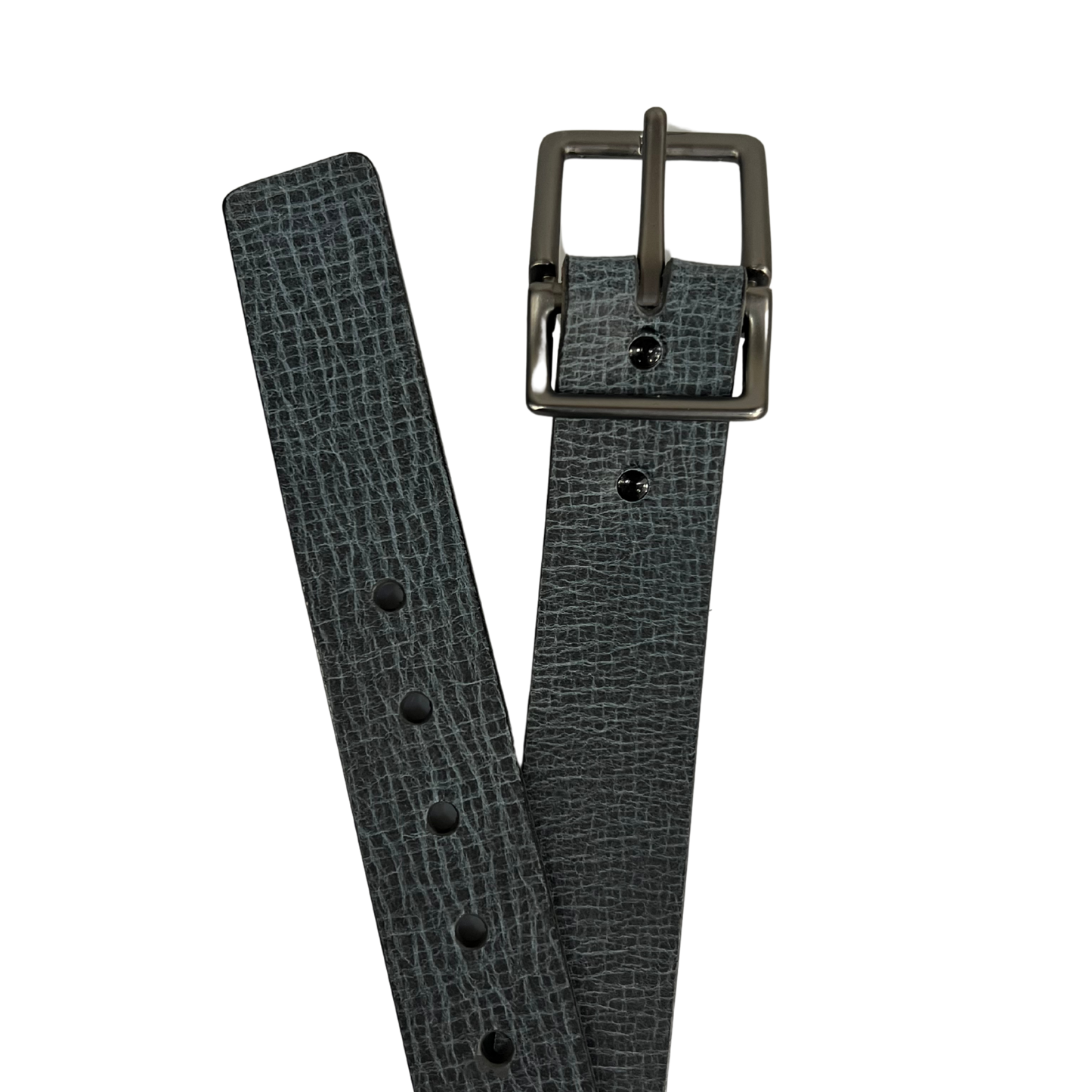 Cinturon casual en piel genuina para caballero modelo #2062 Gris 40mm