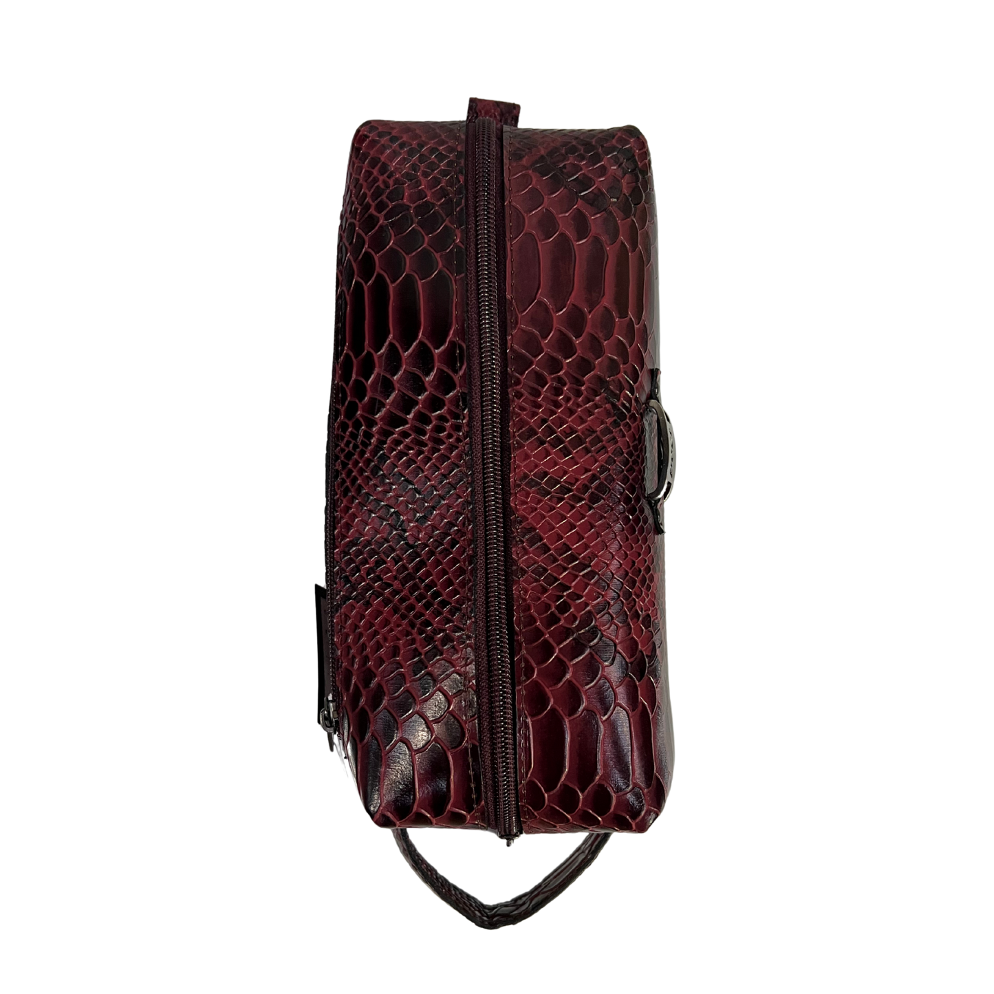 Bolsa de viaje en piel genuina color tinto para dama y/o caballero modelo #0005 (edicion especial)