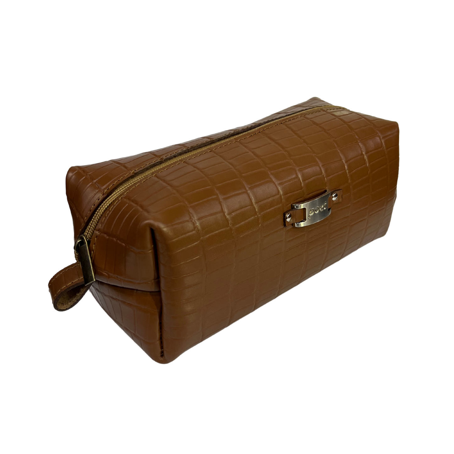 Bolsa de viaje en piel genuina color miel para dama y/o caballero modelo #0006