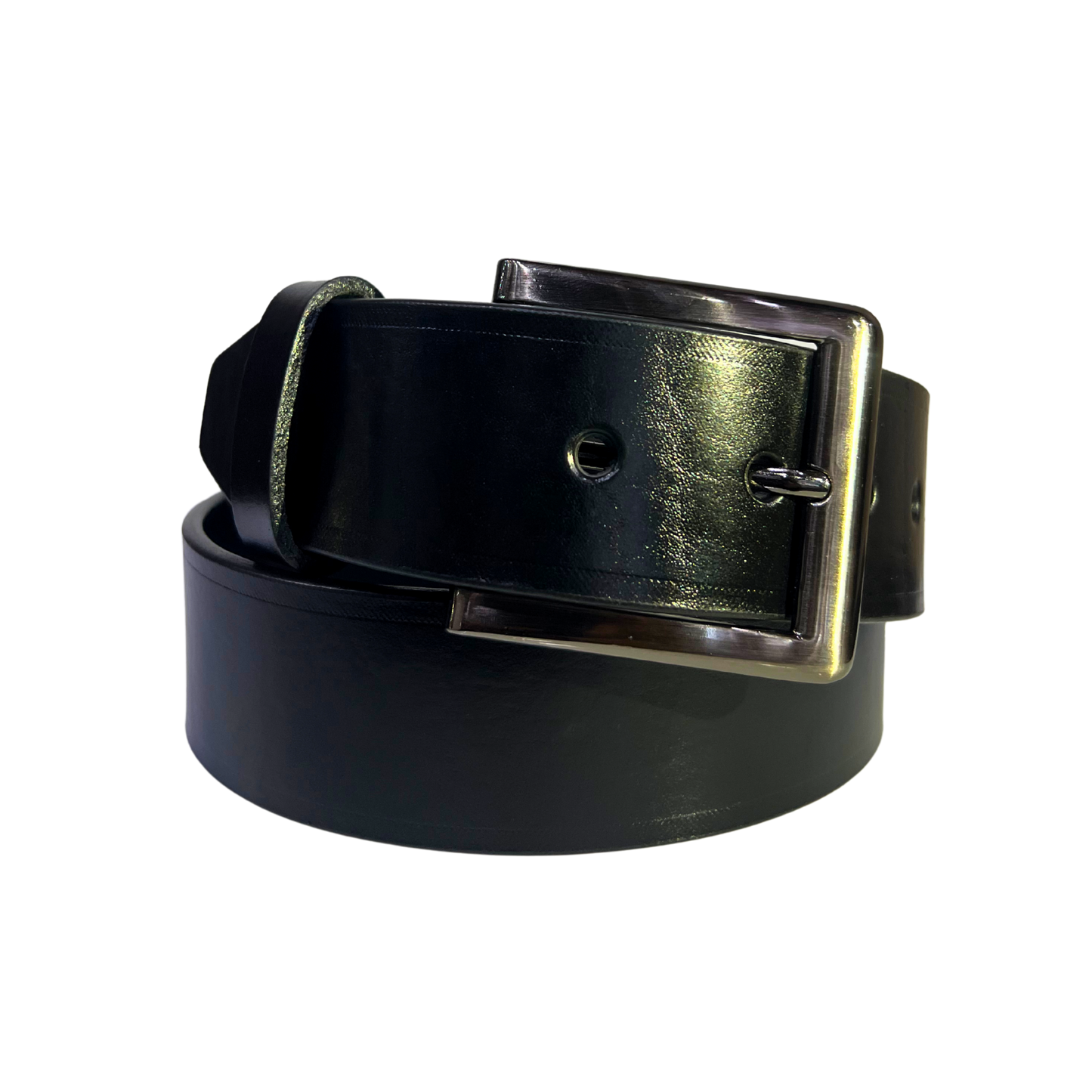 Cinturon casual en piel genuina para caballero modelo #2125 Negro 45mm