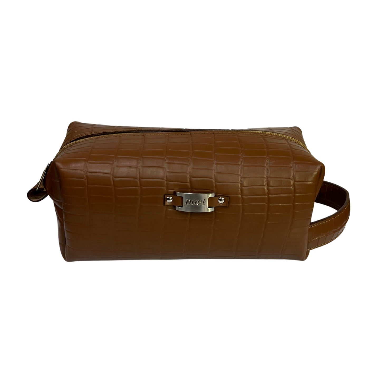 Bolsa de viaje en piel genuina color miel para dama y/o caballero modelo #0006