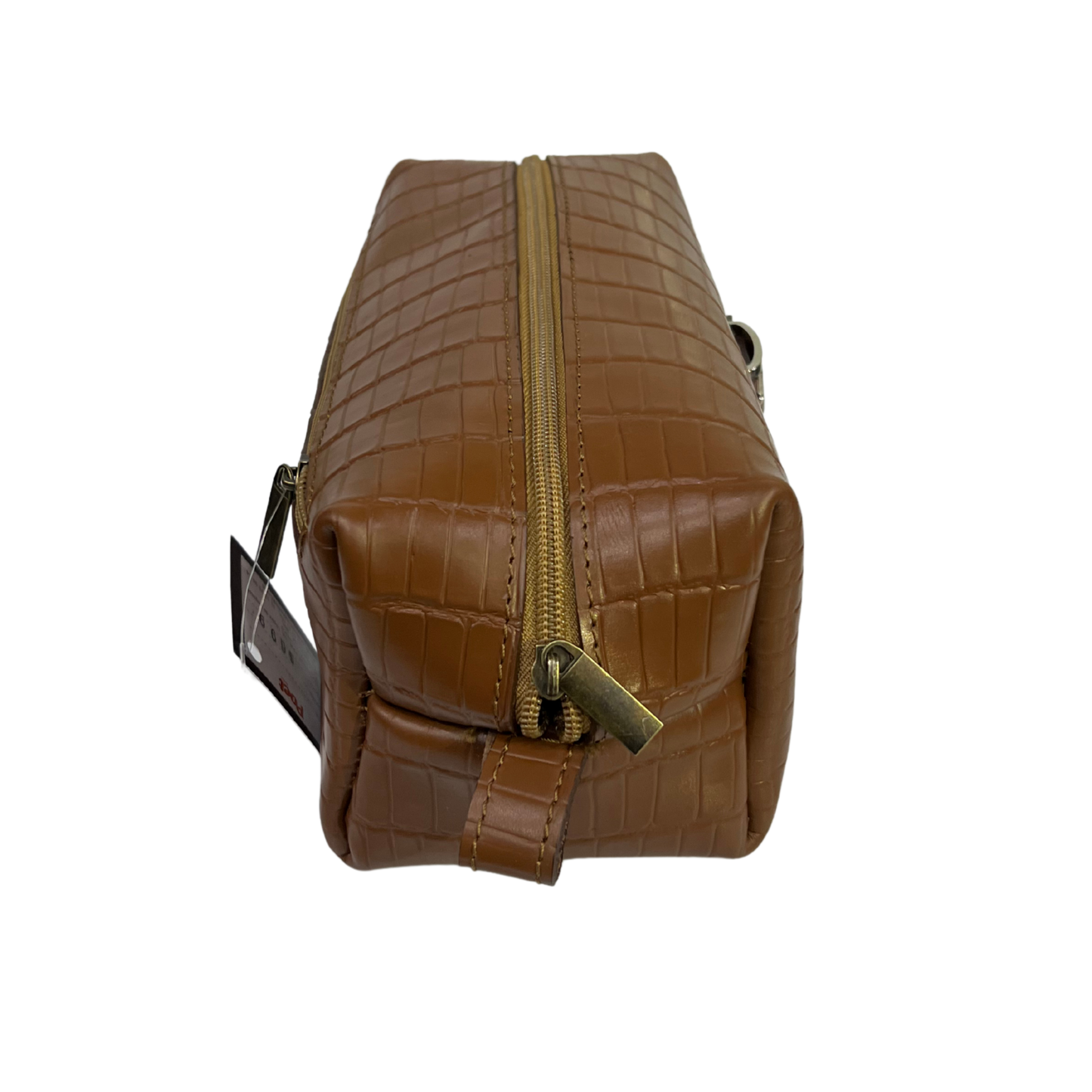Bolsa de viaje en piel genuina color miel para dama y/o caballero modelo #0006