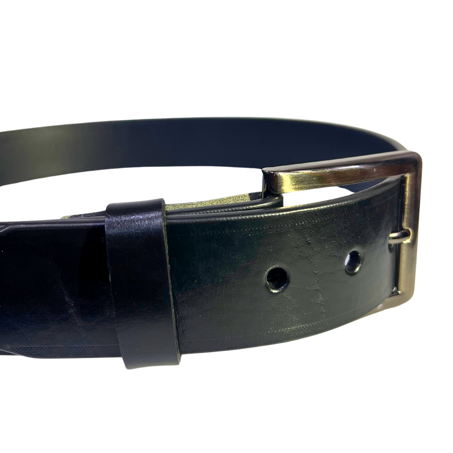 Cinturon casual en piel genuina para caballero modelo #2125 Negro 45mm