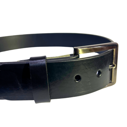 Cinturon casual en piel genuina para caballero modelo #2125 Negro 45mm